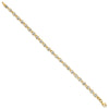 14K Two-tone Polished Fancy Link Bracelet