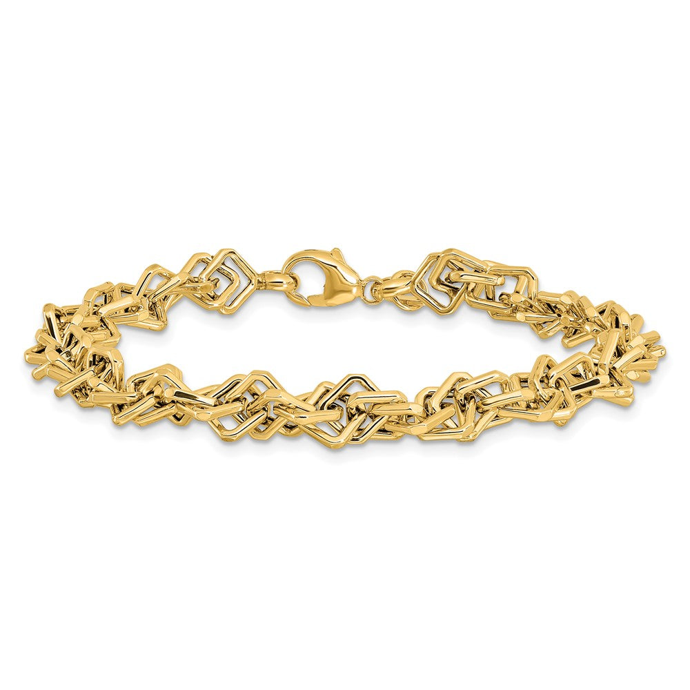 Golden Treasures 14K Polished Fancy Link Bracelet