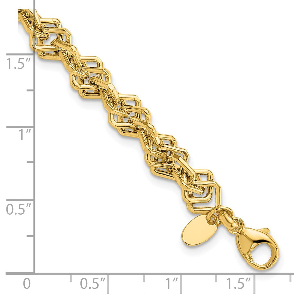 Golden Treasures 14K Polished Fancy Link Bracelet