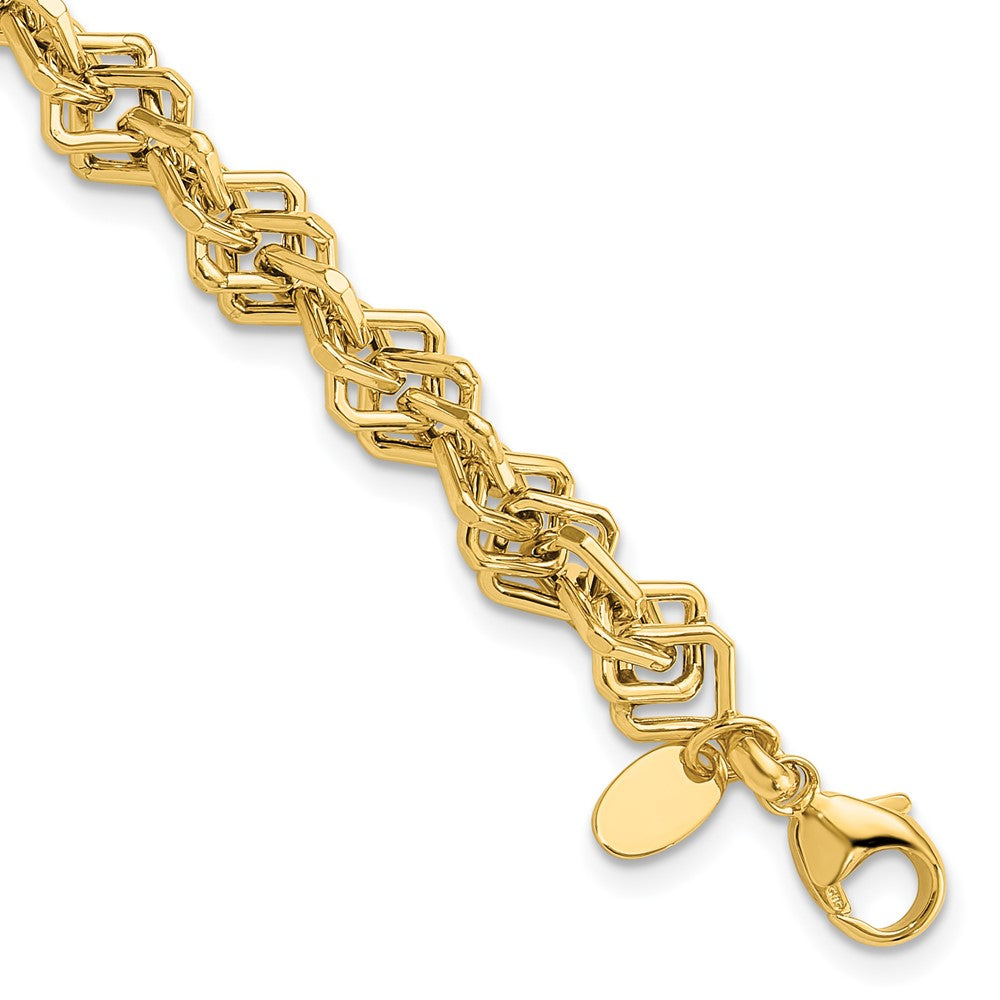 Golden Treasures 14K Polished Fancy Link Bracelet