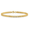 14K Polished and Diamond-cut 3.9mm Fancy Link 7.75 inch Bracelet