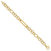 14K Polished Fancy Link 7.75 in Bracelet