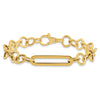 14K Polished Fancy Link 7.75 in Bracelet