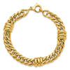 14K Polished 10mm Fancy Curb Link 7.5 inch Bracelet