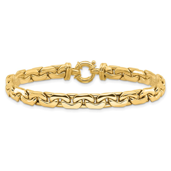 14K Polished Fancy Link Bracelet