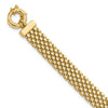 14K Polished 8.4mm Panther Link 7.5 inch Bracelet