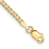 Gold (10K & 14K) Flat Beveled Curb Chains