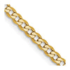 Gold (10K & 14K) Flat Beveled Curb Chains