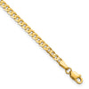 Gold (10K & 14K) Flat Beveled Curb Chains