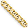 Gold (10K & 14K) Flat Beveled Curb Chains