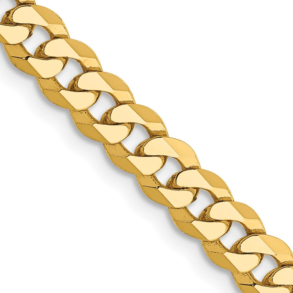 Gold (10K & 14K) Flat Beveled Curb Chains
