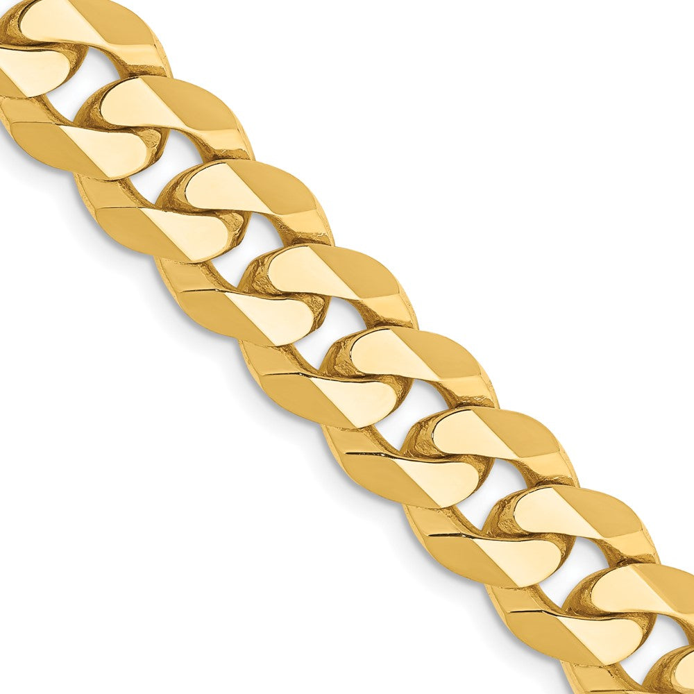 Gold (10K & 14K) Flat Beveled Curb Chains