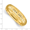 Gold Florentine Engraved Hinged Bangles
