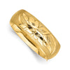Gold Florentine Engraved Hinged Bangles