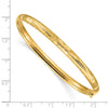 Gold Florentine Engraved Hinged Bangles