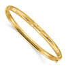 Gold Florentine Engraved Hinged Bangles