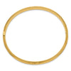Gold Florentine Engraved Hinged Bangles