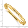 Gold Florentine Engraved Hinged Bangles