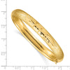 Gold Florentine Engraved Hinged Bangles