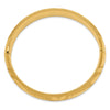 Gold Florentine Engraved Hinged Bangles