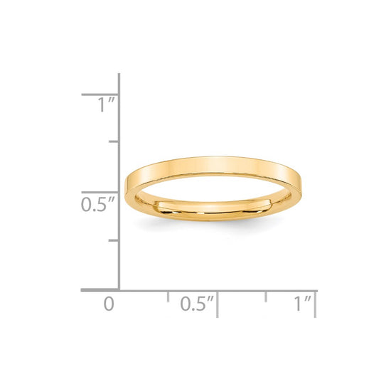 Standard Flat Comfort Fit Band — 2.5 mm