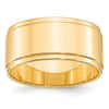 Flat with Step-Down Edge Band — 10 mm