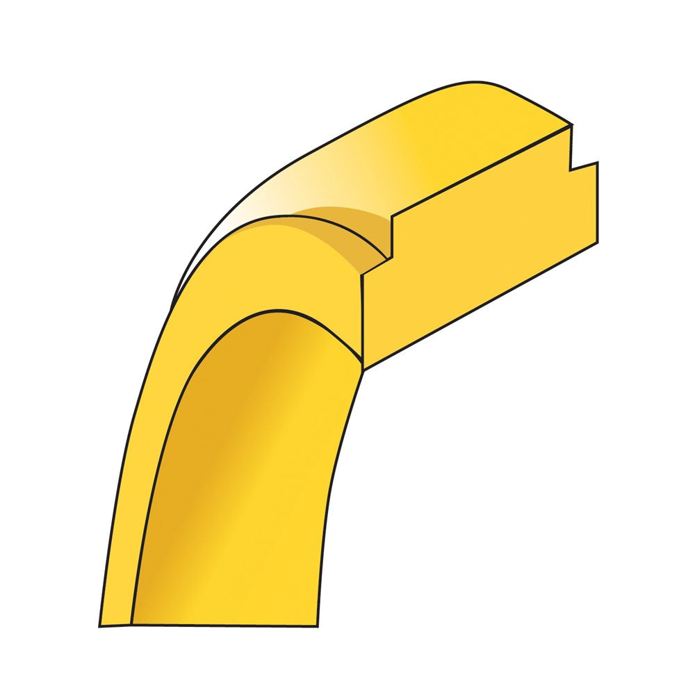 Flat with Step-Down Edge Band — 10 mm
