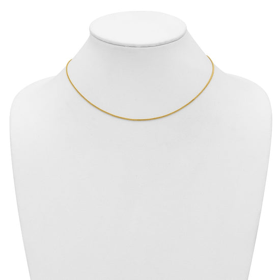 14K 16 inch .9mm Franco with Lobster Clasp Chain