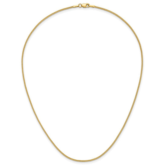 14K 16 inch .9mm Franco with Lobster Clasp Chain