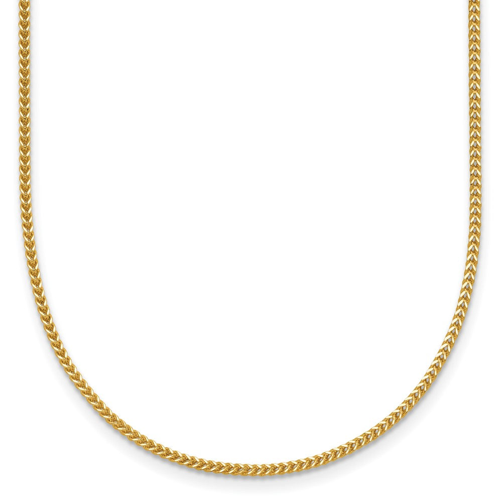 14K 16 inch .9mm Franco with Lobster Clasp Chain