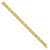 14k Polished and Satin 8mm Mens Fancy Link 8 inch Bracelet