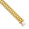 14k Polished and Satin 8mm Mens Fancy Link 8 inch Bracelet