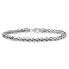 14k White Gold Polished 5.00mm Fancy Wheat Chain 8.5 inch Bracelet