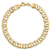 14k Polished 8mm Fancy Link 8.75 inch Bracelet