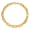 14k Polished 6mm Fancy Anchor Cable Link 8.5 inch Bracelet