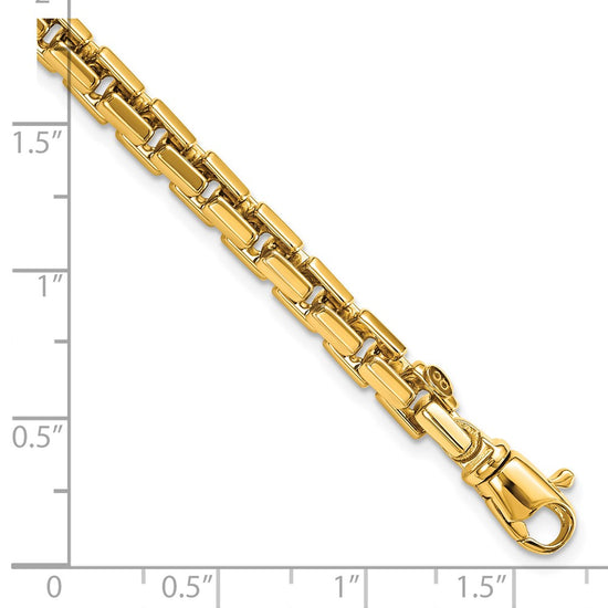 Gold Heavy Link Box Chain Bracelets