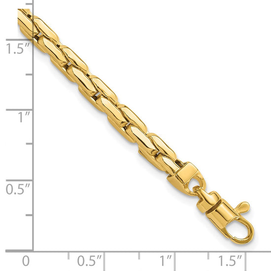 14K Polished 4.5mm Fancy Link 8.25 inch Bracelet