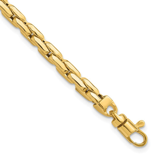 14K Polished 4.5mm Fancy Link 8.25 inch Bracelet