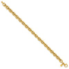 14K Polished 6.8mm Fancy Cable Link 8 inch Bracelet