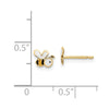 14k Madi K Enamel Bumble Bee Childrens Post Earrings