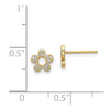 14k Madi K CZ Flower Childrens Post Earrings