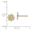 14k Madi K CZ Flower Childrens Post Earrings