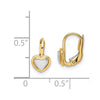 14k Two-Tone Madi K 5.00mm Heart Childrens Leverback Earrings
