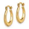 14k Madi K Textured 15mm Hoop Earrings