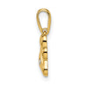 14k Madi K CZ Paw Print Childrens Pendant