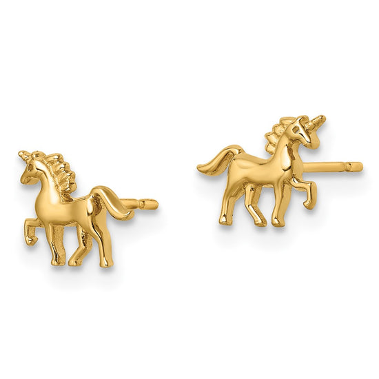 14k Madi K Unicorn Childrens Post Earrings