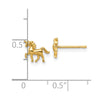 14k Madi K Unicorn Childrens Post Earrings