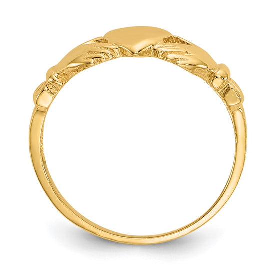 14k Madi K Claddagh Size 3 Baby / Childrens Ring