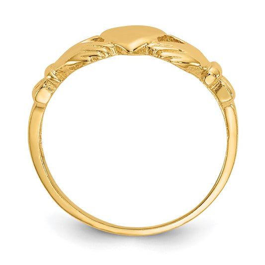 14k Madi K Claddagh Size 3 Baby / Childrens Ring