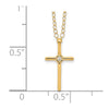 14k Madi K .01ct Diamond Cross Necklace